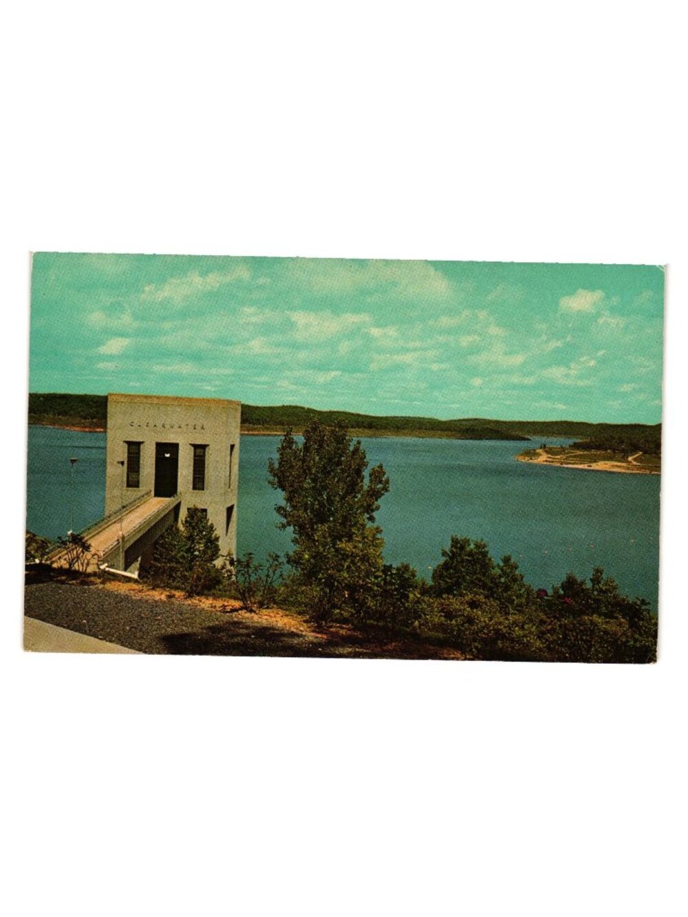 Clearwater Dam Lake Missouri Ozarks Vintage Postcard Reservoir Natural Beauty